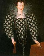 GHEERAERTS, Marcus the Younger, Portrait of Mary Rogers: Lady Harrington dfg